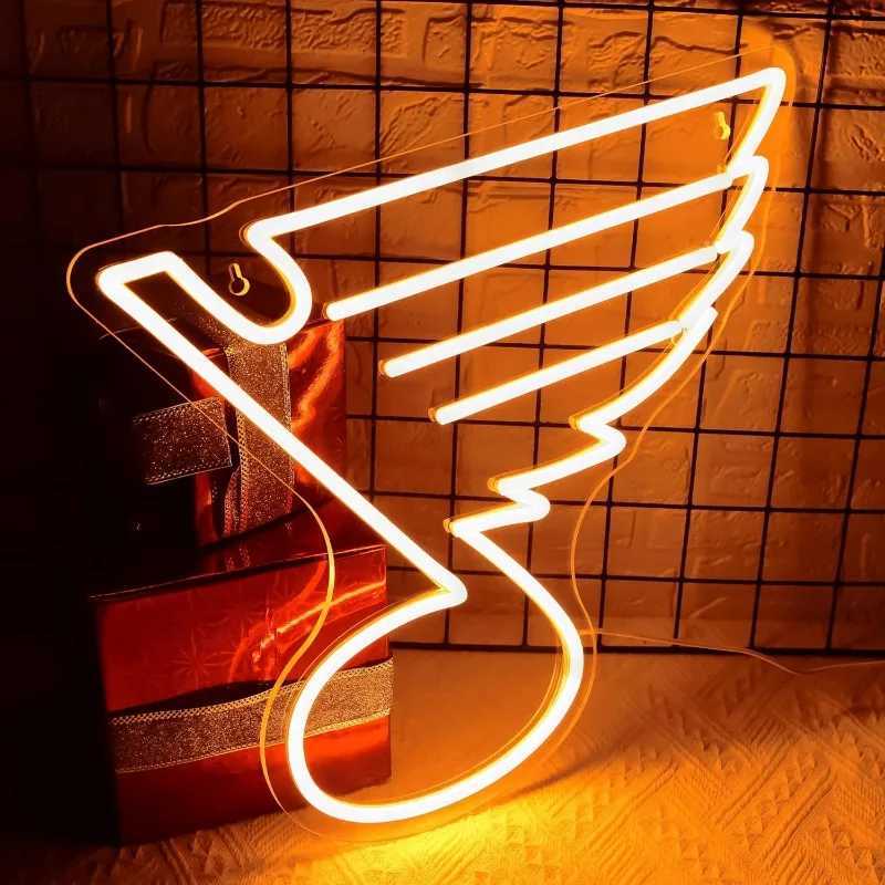 XM hockey neon lights are used for wall decoration hockey LED neon lights mens caves clubs bedrooms parties bars mens gifts boys fans X241210
