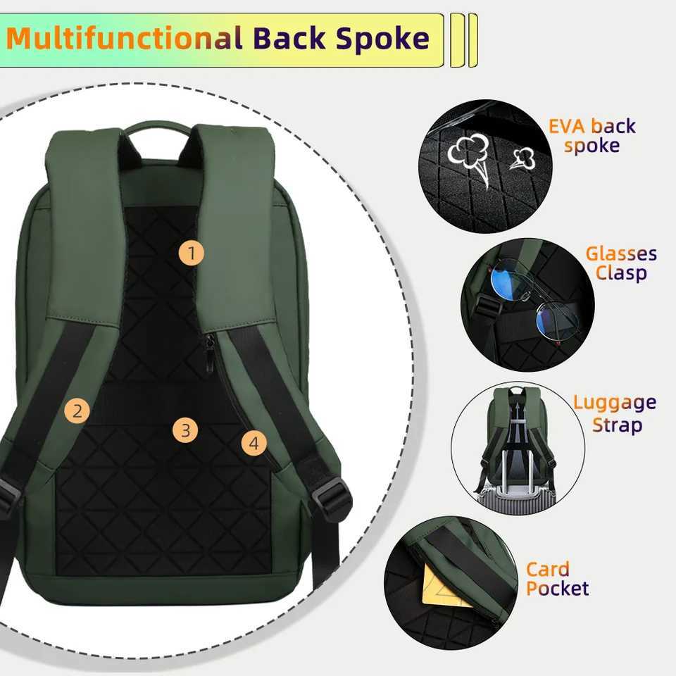 Heroic Knight Backpack for Men Business Slim Backpack Tablet Light Weight Travel Backpack 1415.617Laptop Bag for Work College Y250630