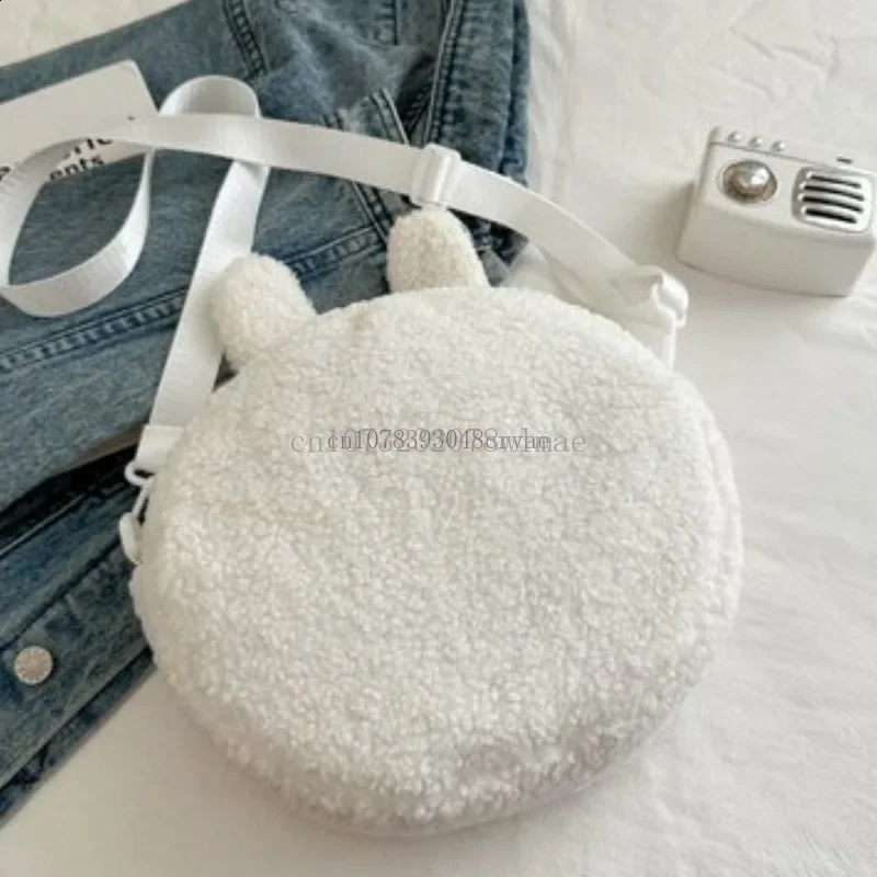 Kawaii Labubu Plush Shoulder Bag Cartoon Popmarts Brown Monster Crossboday Cute Kids Stuffed Toys Handbag Small Phone Purse 241210