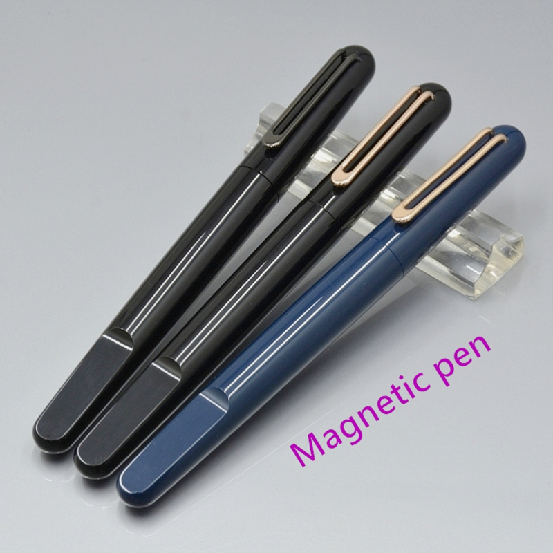 Promotion Black M Roller Ball Pen business office stationery Magnetic closing cap ball pens gift No Box
