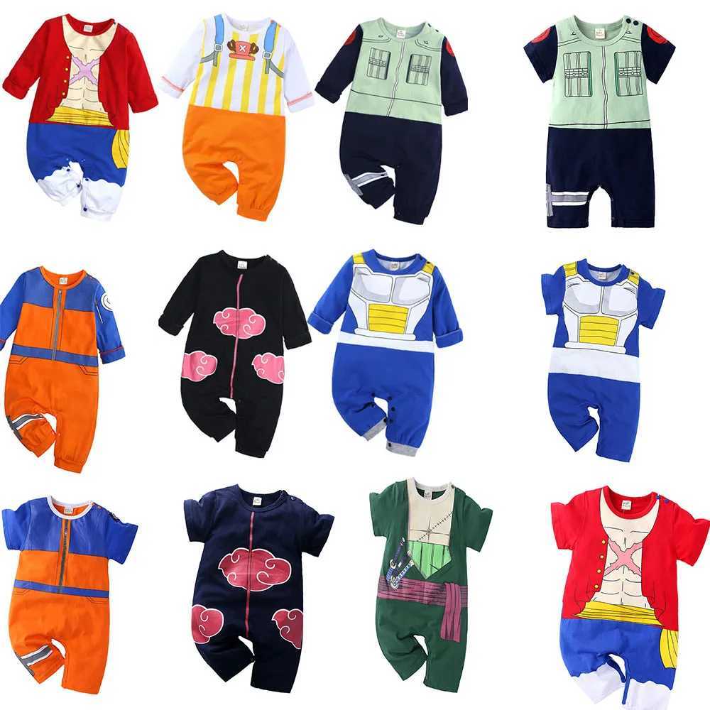 Baby boy clothing cotton jumpsuit short sleeved/long sleeved jumpsuit baby children Onesie role-playing summer clothing M241211