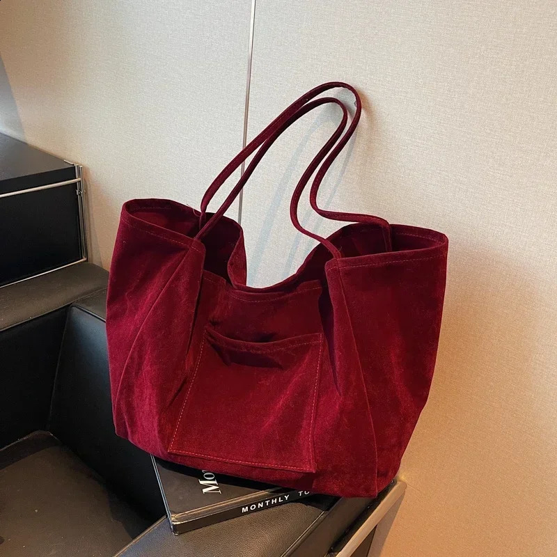 Fashion Solid Interior Compartment Tote Bags Casual Large Capacity Bags for Women Zipper Nylon Womens Handbags 241210