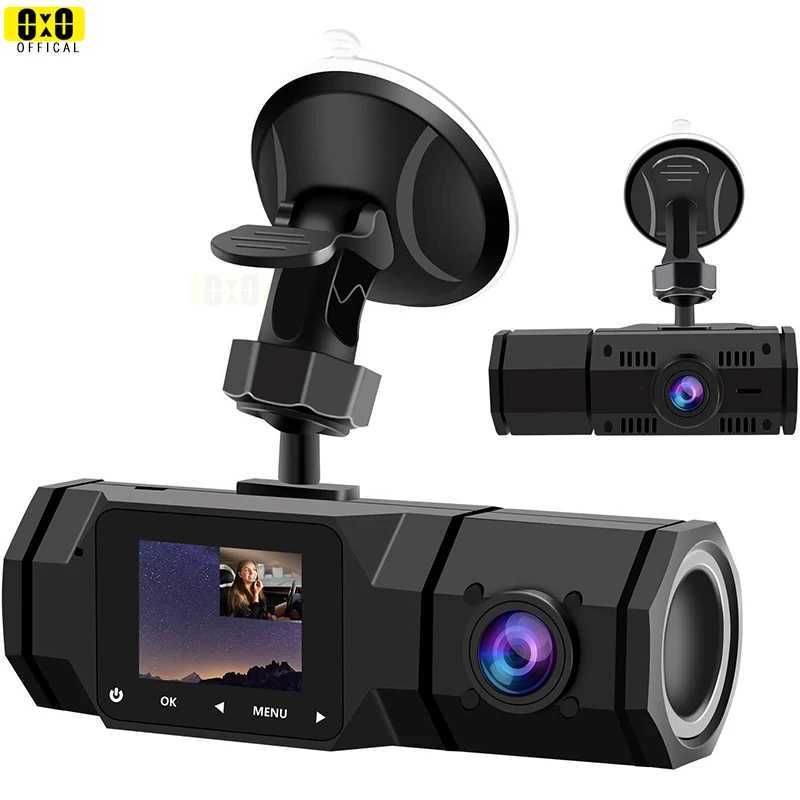 Car DVRs Car Recorder Dual Dash Cam FHD 1080P Front and Interior Dual Dash Cameras IR Night Vision Dashcam for Car Taxi Loop-Recording car dvr H250206