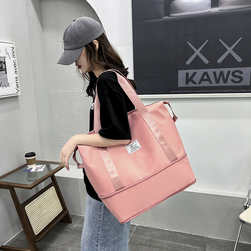 Duffel Bags Travel Bags Travel Handheld Large Capacity Bag Gym Bags Lightweight Business Trip Luggage Bags Sub Oxford Cloth Material Handbag Outdoor P