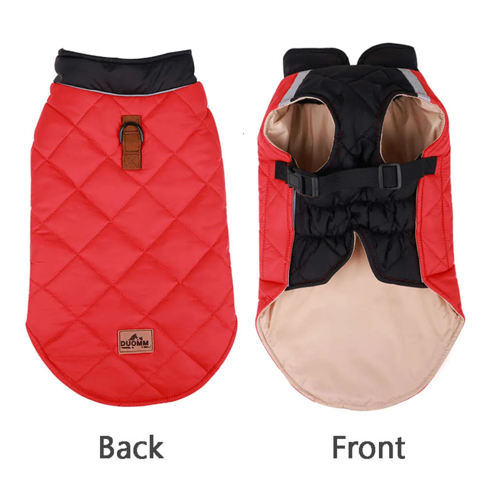 Large Jacket Waterproof Pet Clothes for Medium Dogs Winter Warm Big Dog Coat French Bulldog Costume Labrador Husky Outfits HF55