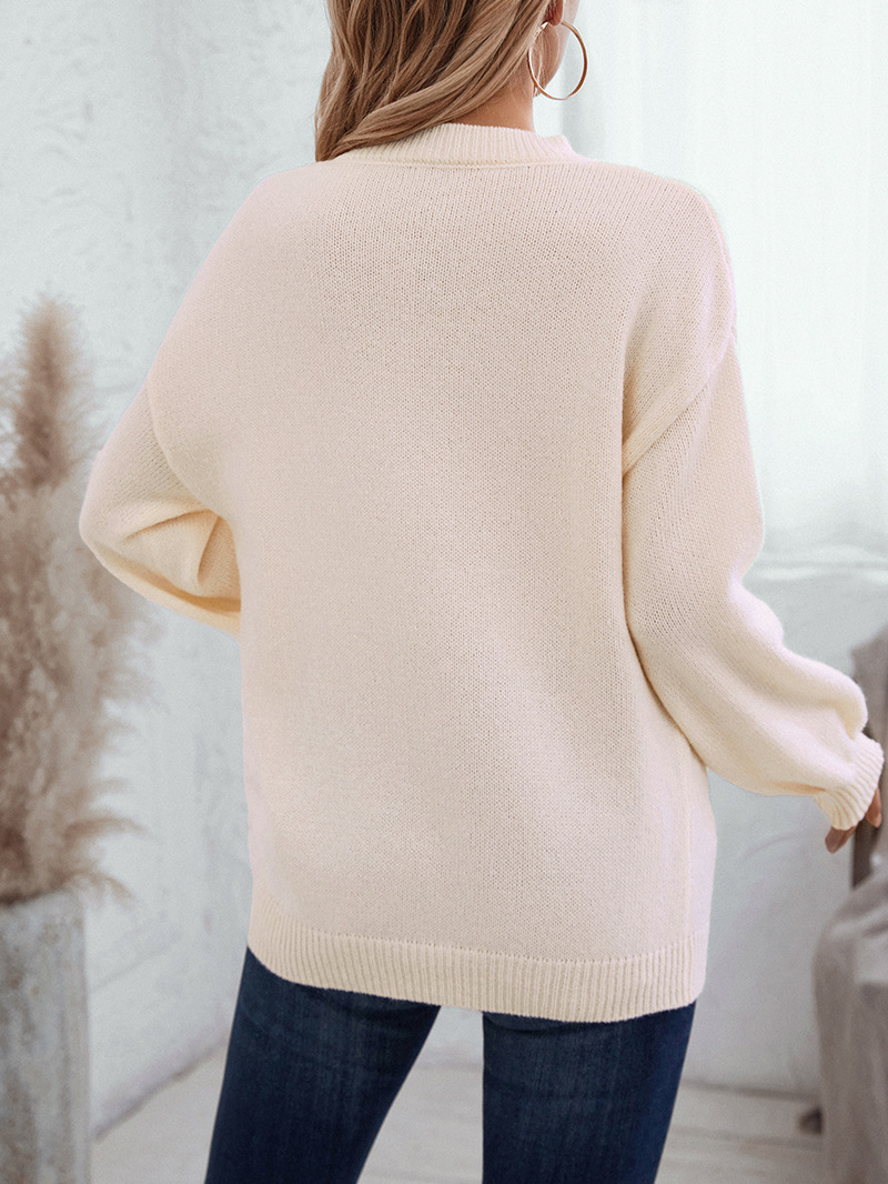 Women's Sweaters Women's Knitwear Casual Loose Crew Neck Pullover Sweater For Women