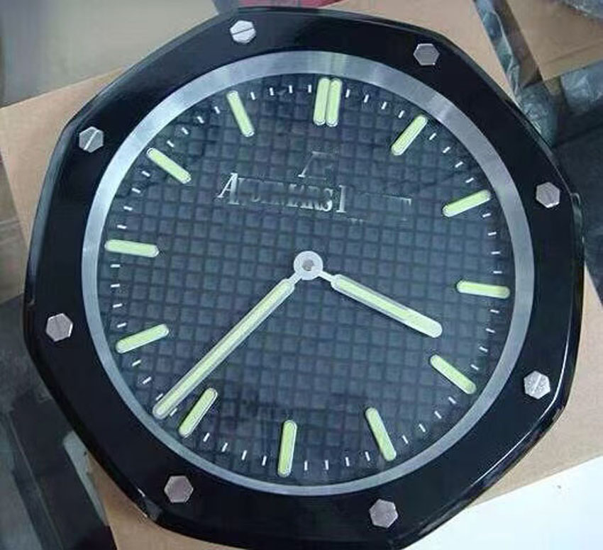 Silent Super Wall Clock Clocks Metal Modern Design Large Watch Home Stainless Steel Luminous The Date Will Work Dhl88 R895203