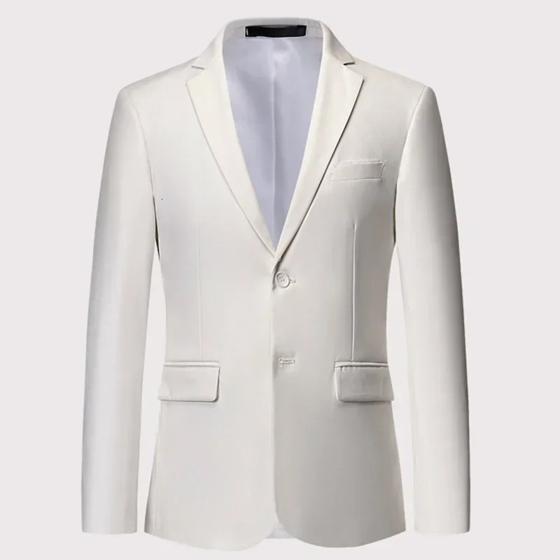 Mens Stylish Colorful Slim Fit Casual Blazer Jacket Green Purple Black Yellow Wedding Prom Formal Suit Coats For Men 241211