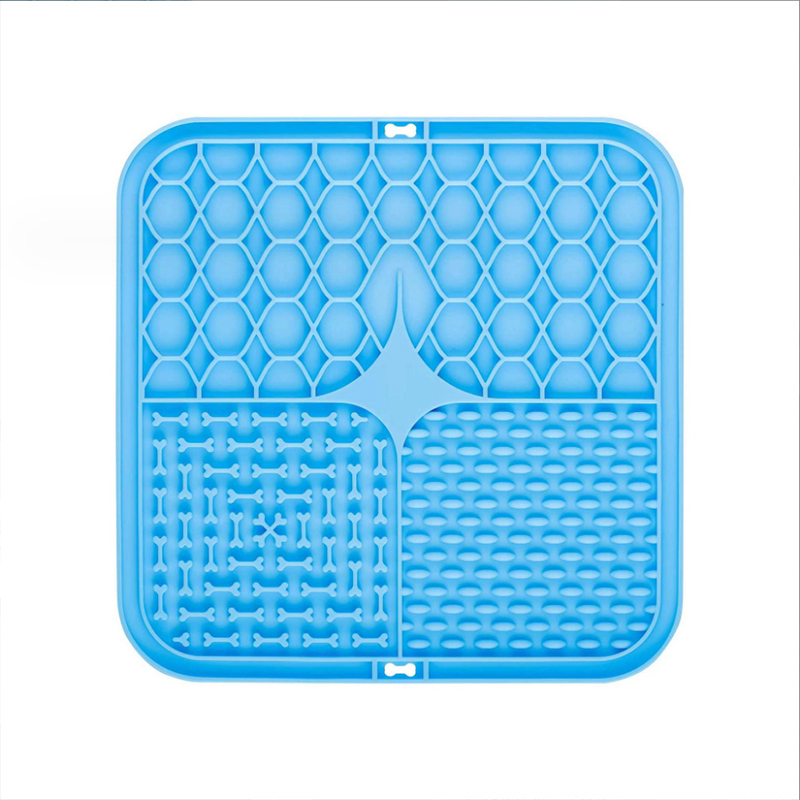 Pet Lick Silicone Mat Pet Slow Food Plate Dog Bathing Distraction Silicone Dog Sucker Food Training Dog Feeder Supplies for Dogs