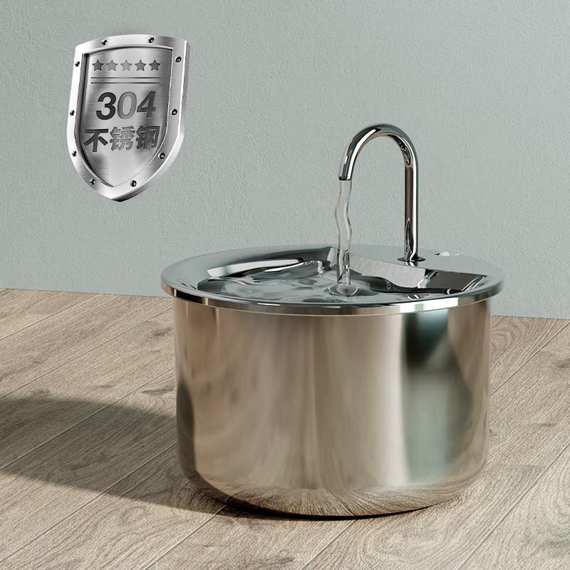 Pet Water Fountain Made of Rust-Resistant Stainless Steel