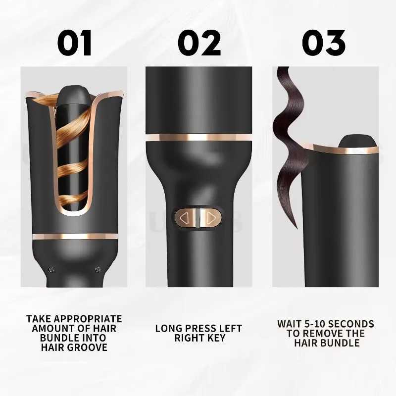Automatically Hair Curler Automatic Looper Wave Roll Ferro Wavy Crimping Curl Tool Ringlet Loop Roller Electric Curly Waver IronXJ241211
