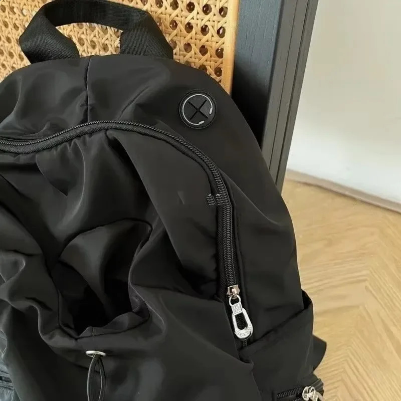 Y2k All Match Casual Women Schoolbags Vintage Trendy Chic Korean Travel Bags Streetwear Preppy Simple Backpacks for Students 241210