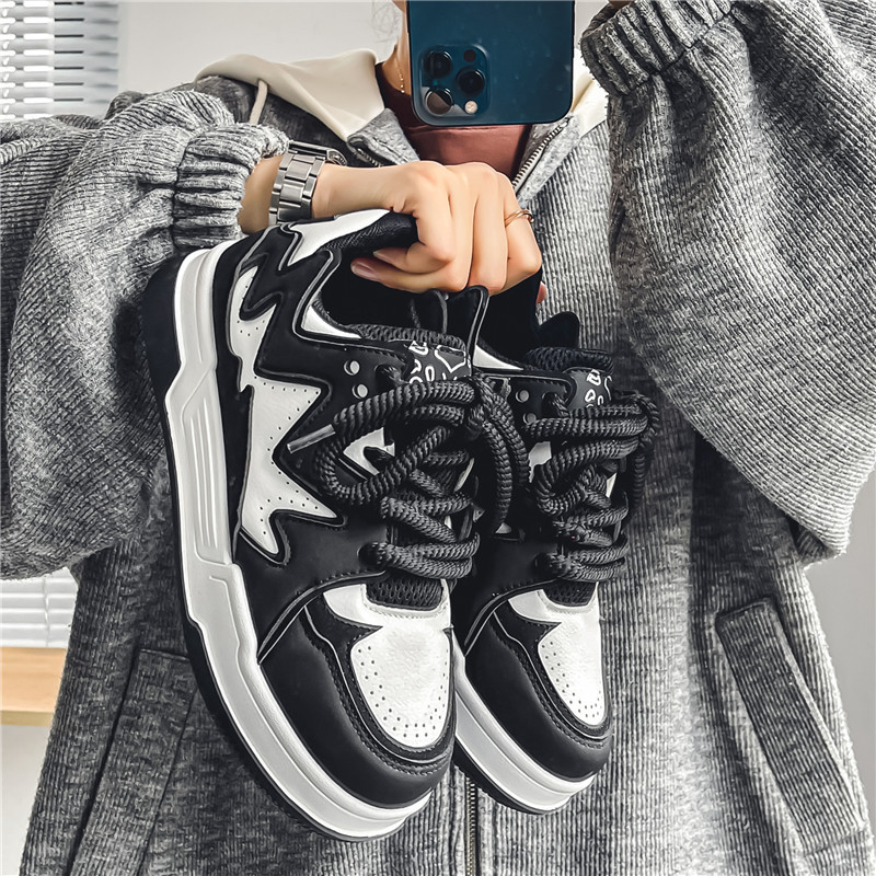 Casual Shoes Men Sport Shoes Breathable Trendy Flat Heel Non-Slip Tennis Training Sneakers