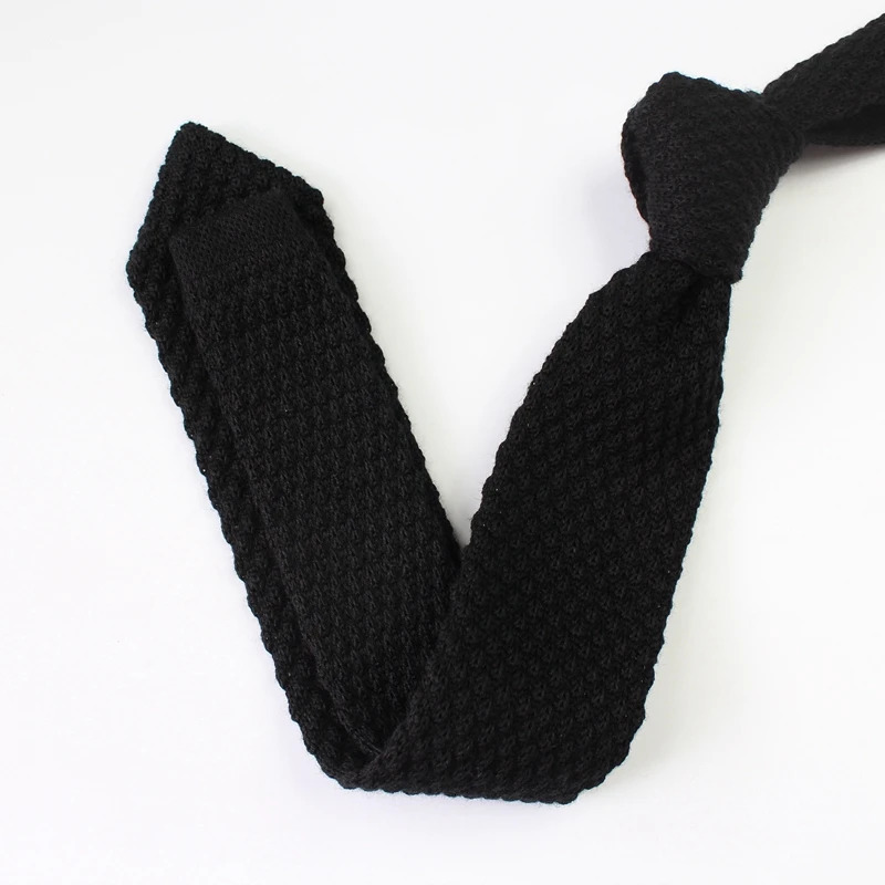 Fashion Solid Color Neckties For Men Women Casual Knitted Neck Ties 7cm Width Brown Orange Tie Daily Wear JK Accessories Cravat 241211