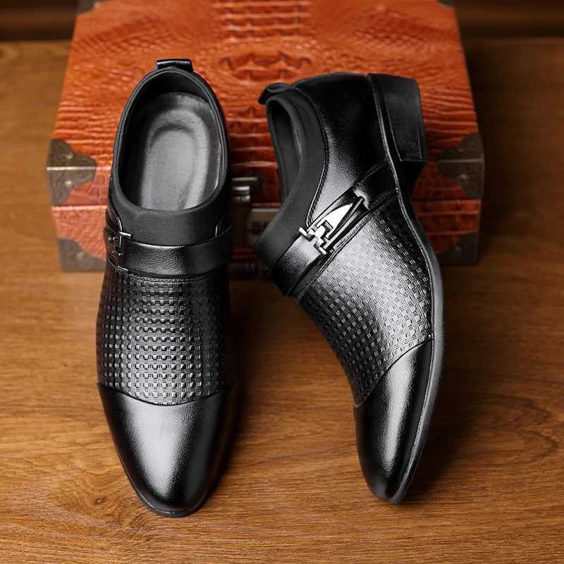 Mens Dress Shoes, Breathable Leather Oxford hot Loafers for Business, Wedding & Formal Ocns - Black