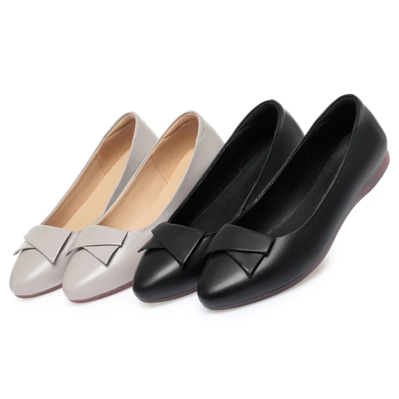 AIYUQI Women's Flat Shoes Spring Non Slip Mom Shoes Women Casual Flat Large Size Women's Shoes