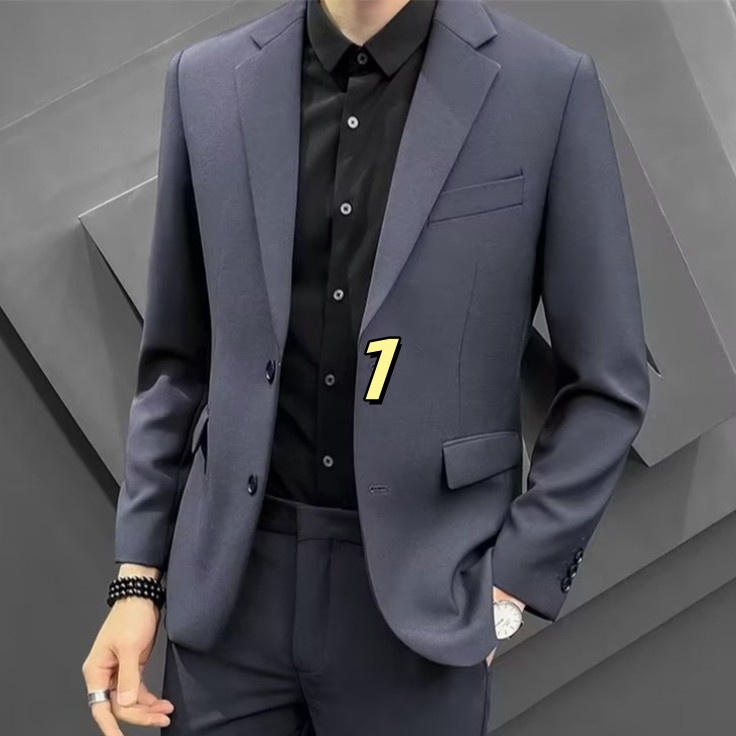 k1244 new men's suits, fashionable solid color small suits, men's jackets
