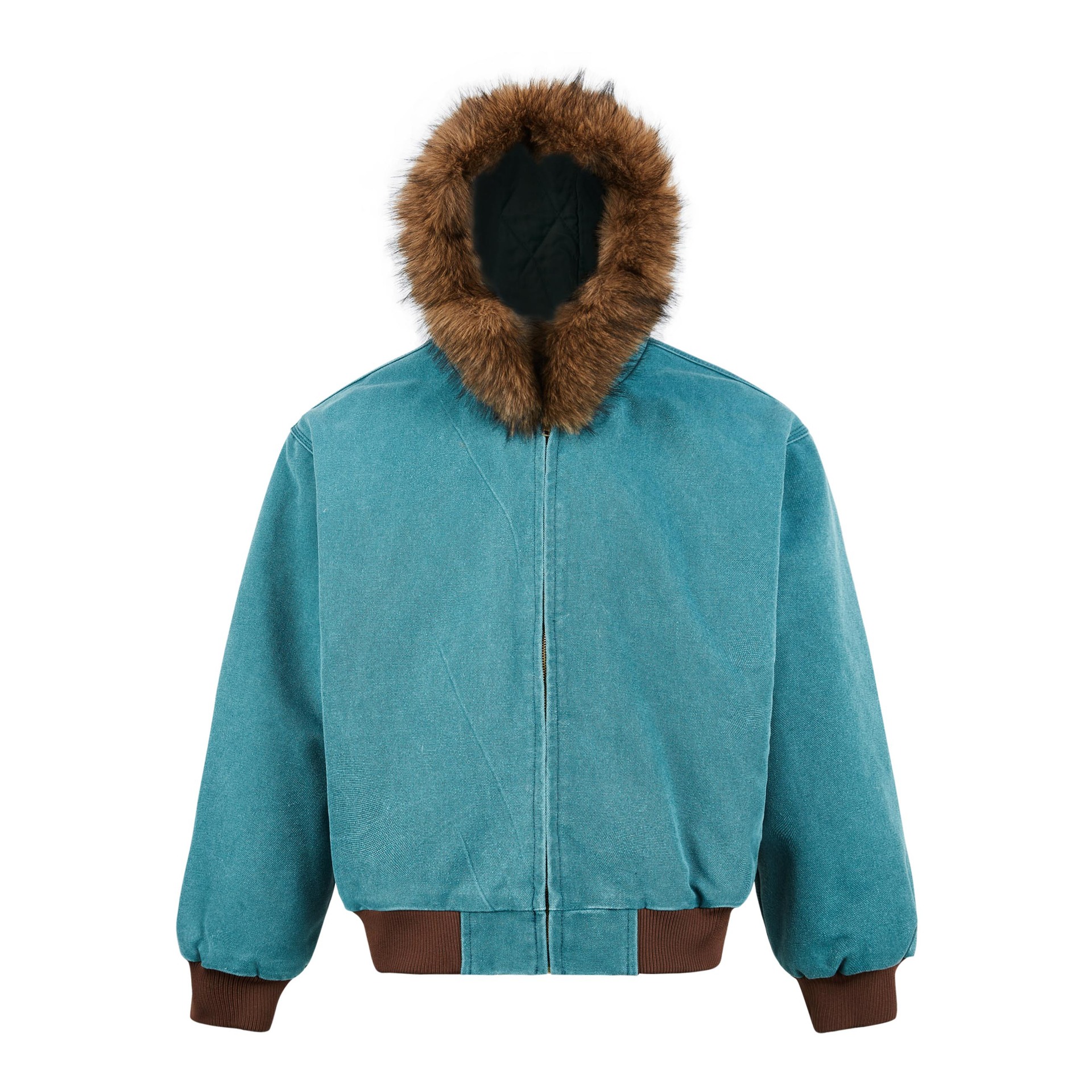 M12111 Men's autumn and winter cotton warm beaded canvas work jacket