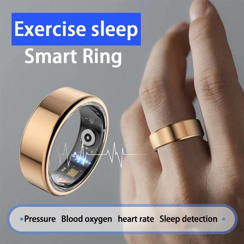 Smart Ring Intelligent Health Monitoring IP68 Waterproof Multi sport Mode Bluetooth Sleep Tracker Finger Ring Fatal for Men 241211
