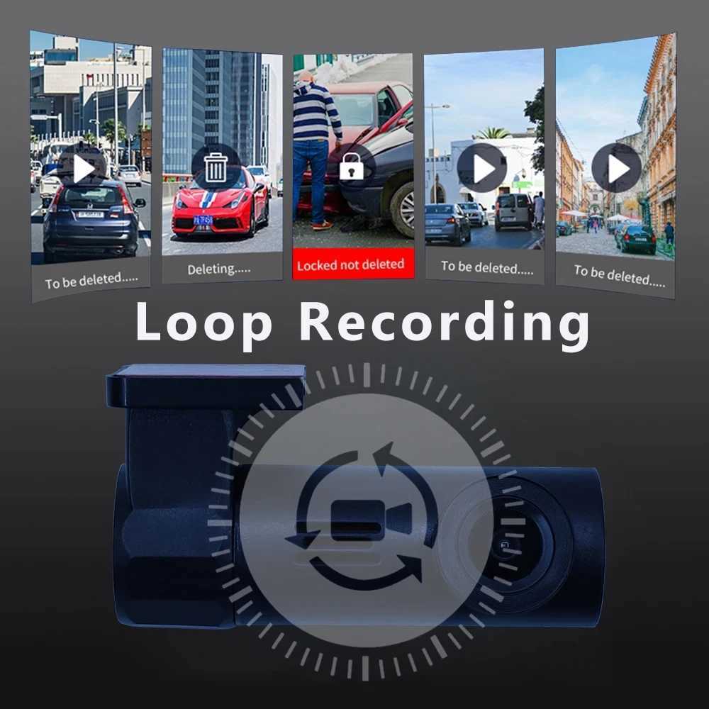Car DVRs APP HD1080P Wifi USB MINI smart car connected to power DVR Dash camera night vision video recorder car dvr H250206