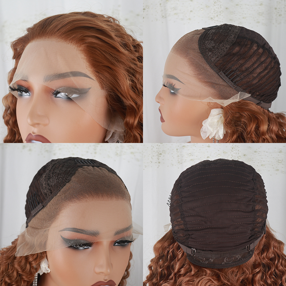 13x4Lace Front Realistic Wigs 36 Inches Grey Long Natural Body Wave Big Curly Synthetic Wig 180 Density Heat Resistant resemble Human Hair For Black W