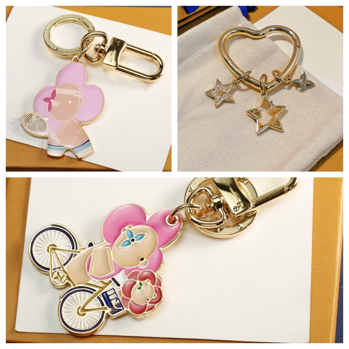 designer keychain women Letters keychain wallet Car Key Chain Buckle jewelry pink Keyring Keychains Lanyards