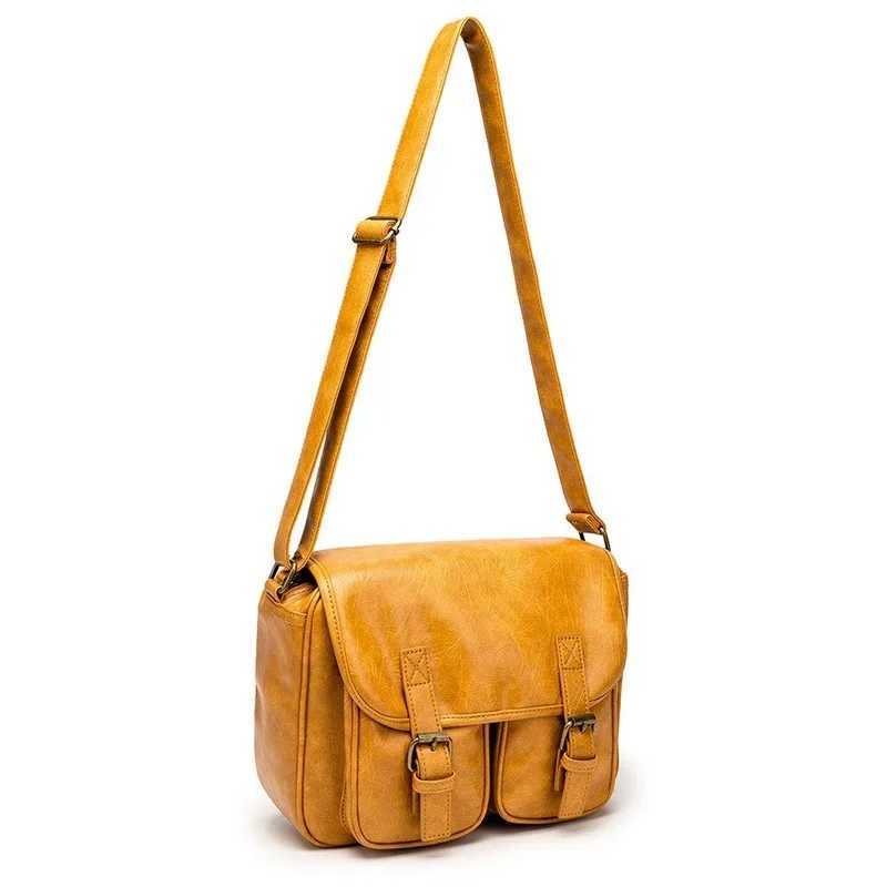 Vintage Japanese Style Messenger Bag Men Fi Crossbody Bag Mens Shoder Bag Luxury Soft PU Leather Sahels Messenger Bags Z241210
