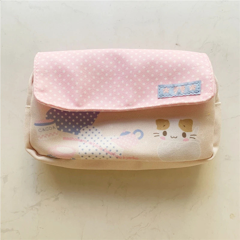 Masyumaro fluffy Fuwa Nyanko cat pencil case for cute pencil bags in school Kawaii storage organizer makeup bag cosmetics bag 241210