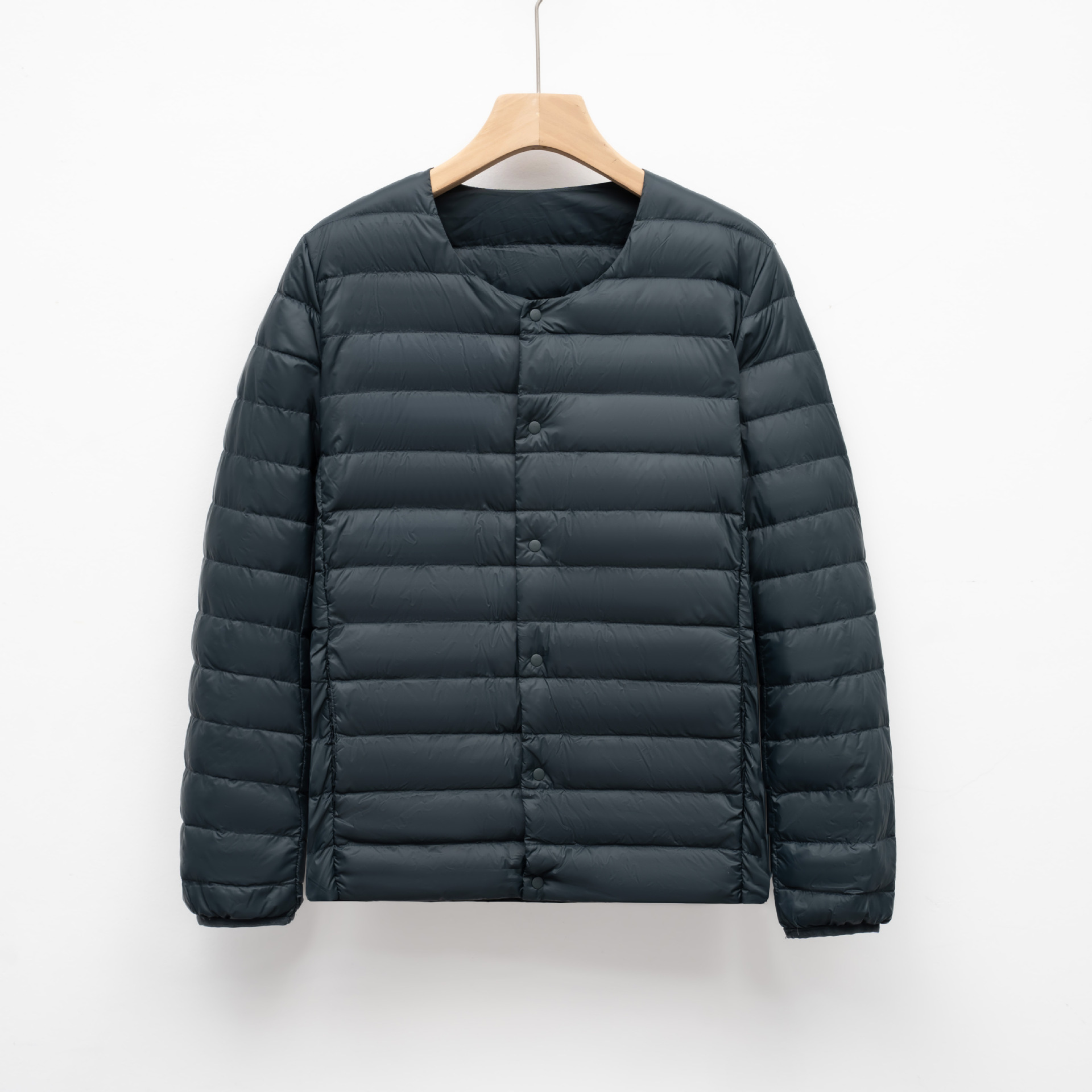 M12114 High fleece lightweight down jacket men 2024 winter white duck down warm jacket