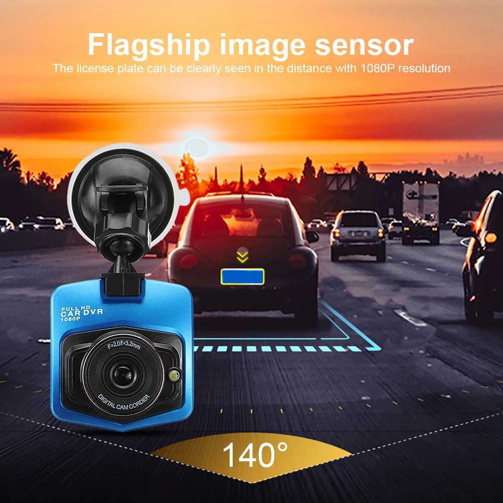 Car DVRs Dash Cam Suction Cup HD 1080P Car DVR Night Vision Car Camcorder 2.4 Inch LCD Screen Motion Detection G-Sensor Circle Recording H250206