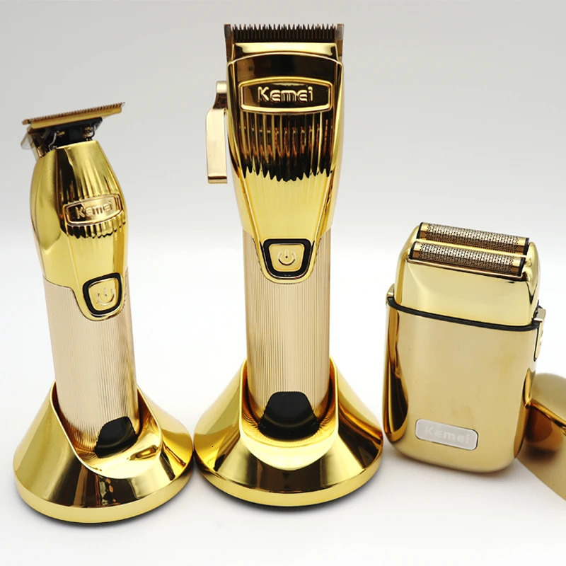 Kemei KM-K32S KM-i32S KM-TX1 Professional Hair Cutting Machine Kit with Seat Charger Hair Trimmer Machine Mans Electric Shaver 241211
