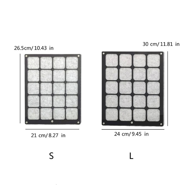 Felt Pin Display Case Storage Jewelry Holder Brooch Medal Badge Tray Organizer Desktop Displaying Container Collection 241211