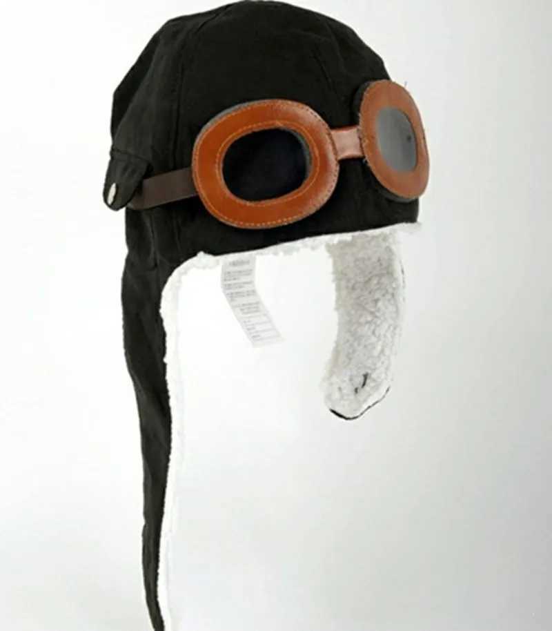 2020 New Boys and Girls Pilot Hat Baby Knitted Plus Velvet Warm Hat Lei Feng Earmuffs Hat Hatfor 36 YearsSize 5254cmXJ250910