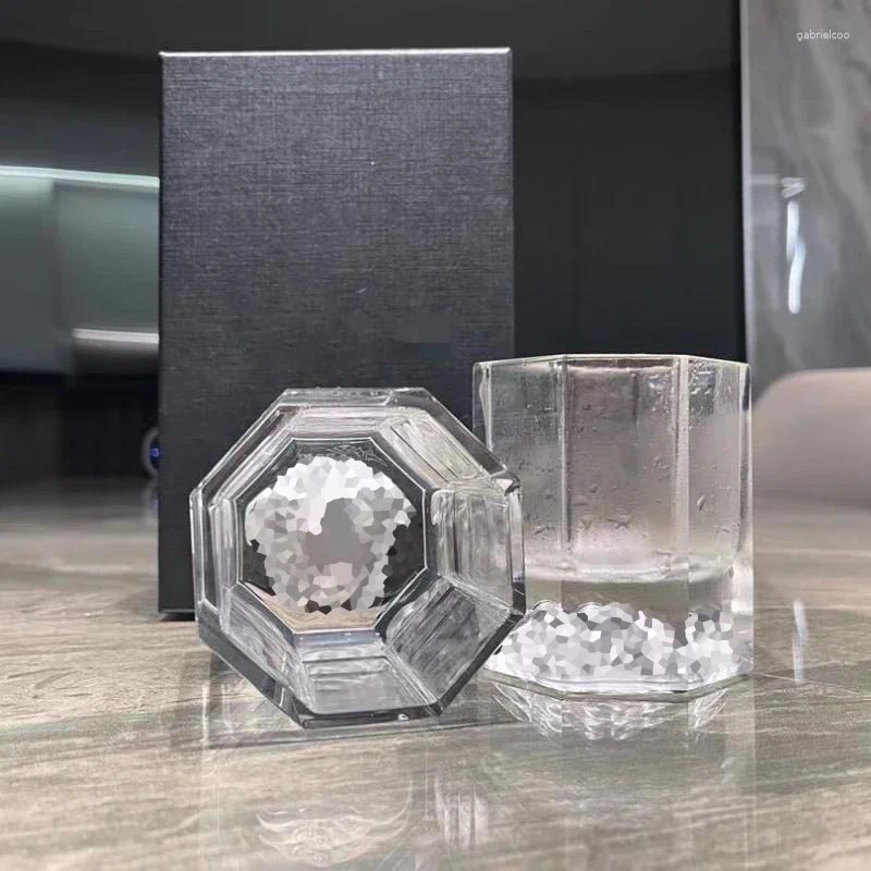 Water Bottles Deluxe Crystal Glass Wine Set Whisky Dispenser Bar Accessories 2pcs Gift Box Bartender