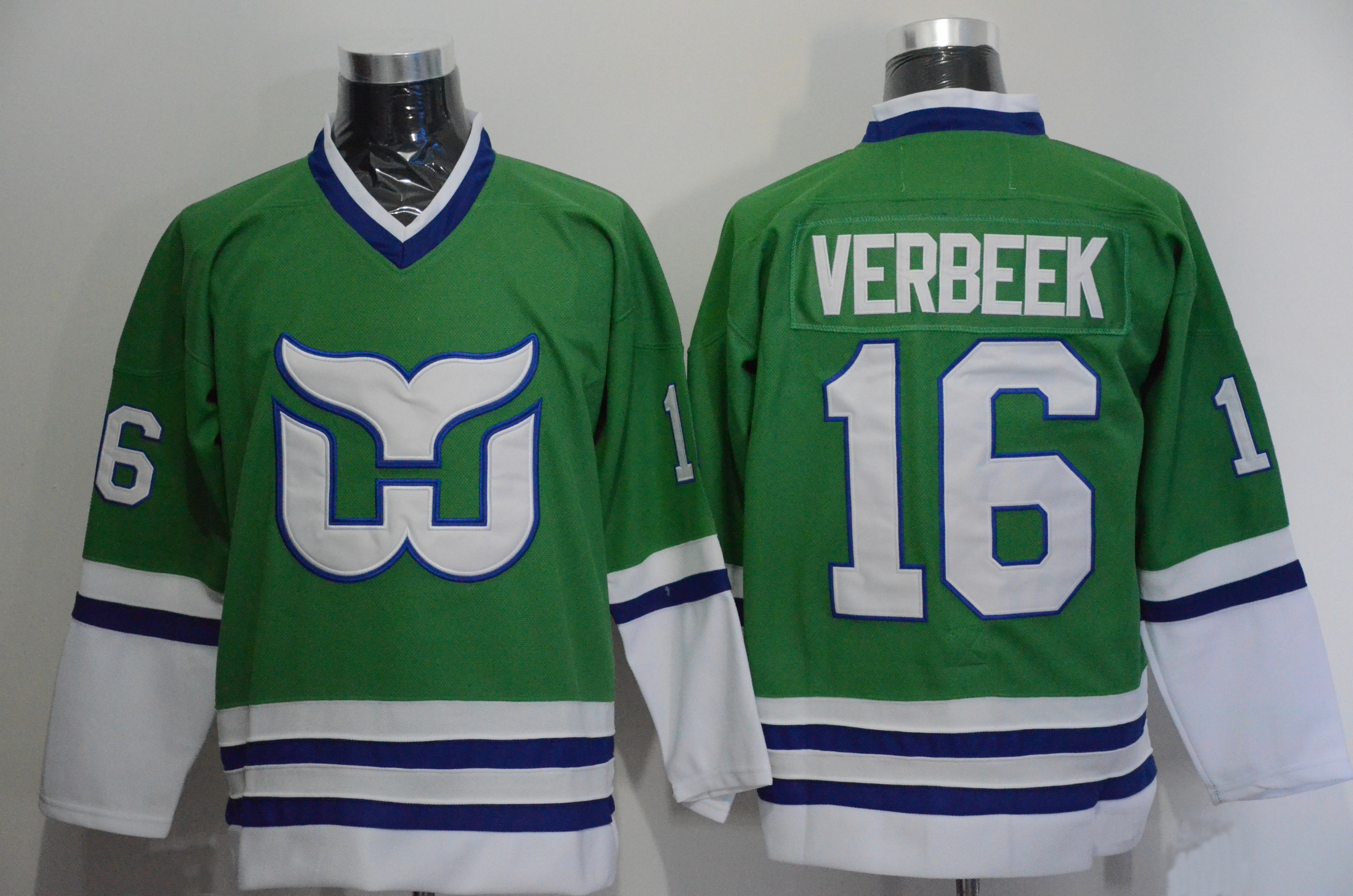 Custom Hartford Whalers 9 GORDIE HOWE Jersey 10 FRANCIS 11 DINEEN 16 VERBEEK 26 FERRARO 1 LIUT