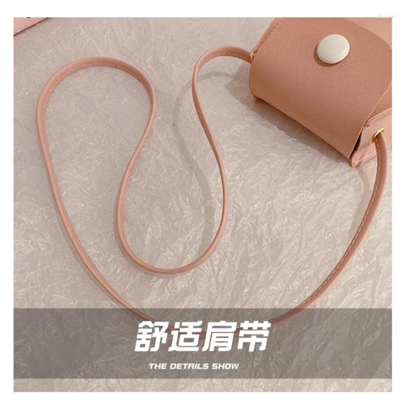 2025 NEW 2025 NEW Drawstring Korean Fashion Coin Purse Children Cute Shoulder Bag Crossbody Western All-In-One Girl Chain Round zhanyishengli