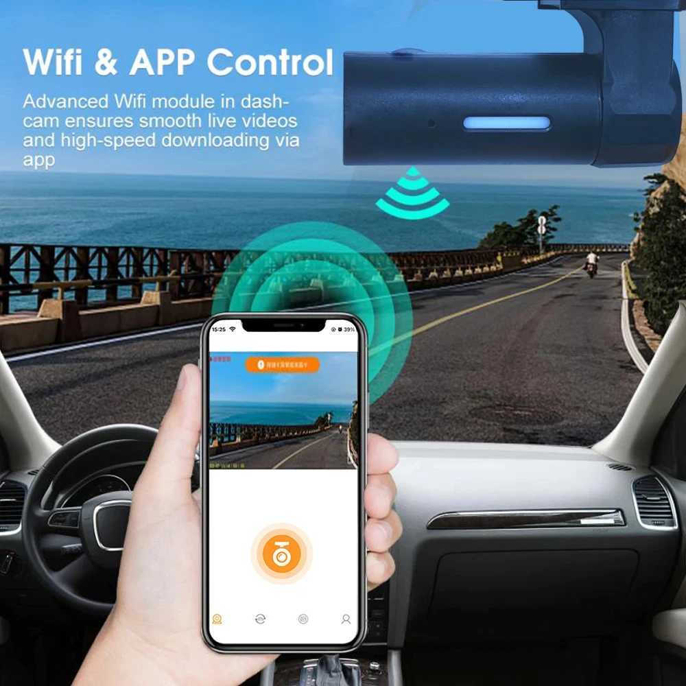 Car DVRs APP HD1080P Wifi USB MINI smart car connected to power DVR Dash camera night vision video recorder car dvr H250206