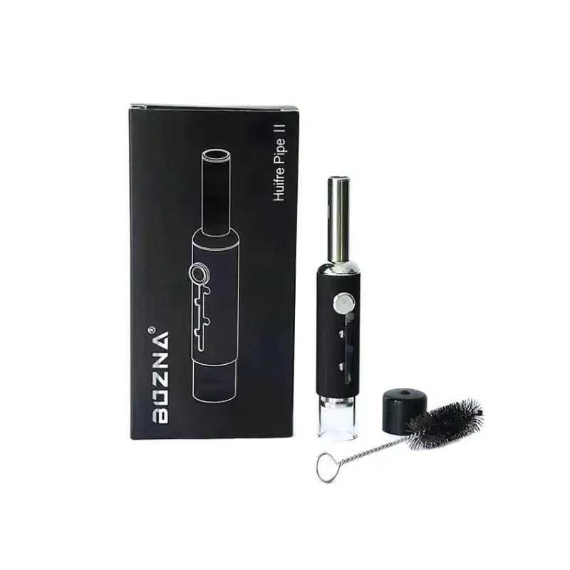 Upgrade Piston Type Glass Tobacco Pipe Mouth Tip Dry Burning Dry Herb Pipas Filter Retractable Grass Pipe Smoking AccessorieXJ241211
