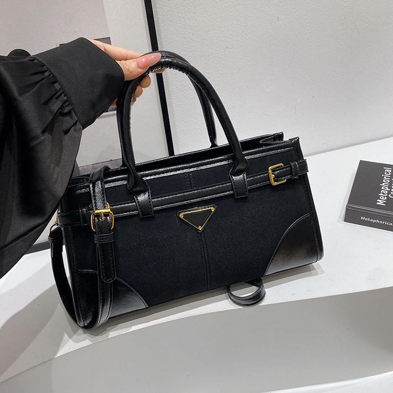 Free Shipping Matte Retro High-end Fashion Handbag 2025 New Niche Casual Designer Handbag
