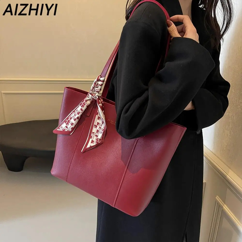Tote Bag for Women with Zipper Shoulder Bag PU Leather Large Capacity Purses and Handbags Top Handle Handbag for Work Dating 241210