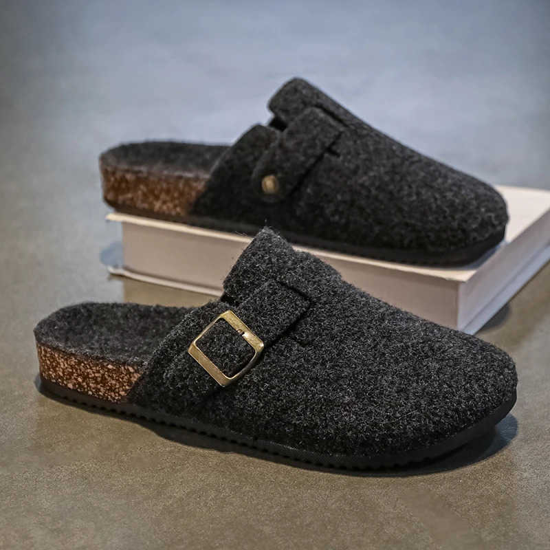 Mens Wens Plush-Li Slippers Winter Warmth for Indoor Outdoor Perfect for Couples! Z241211