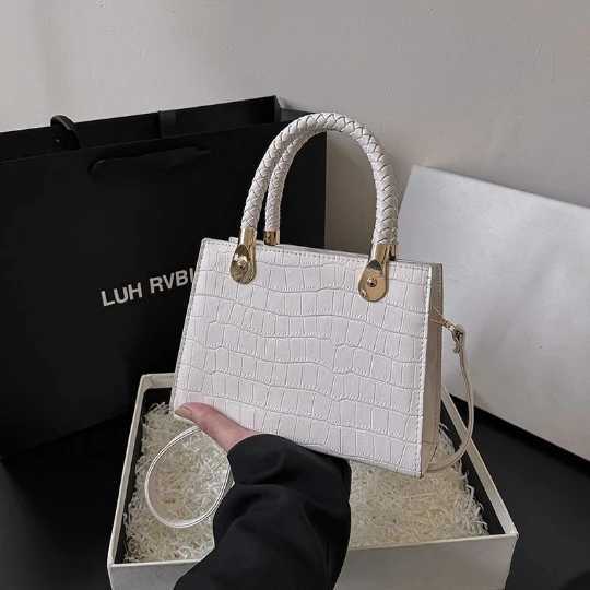 White Fashion Woman Bags 2024 Trend Luxury Elegant Women Girl Handbag Shoulder PVC Lady Crossbody PU Purses Womens TotebagC241211