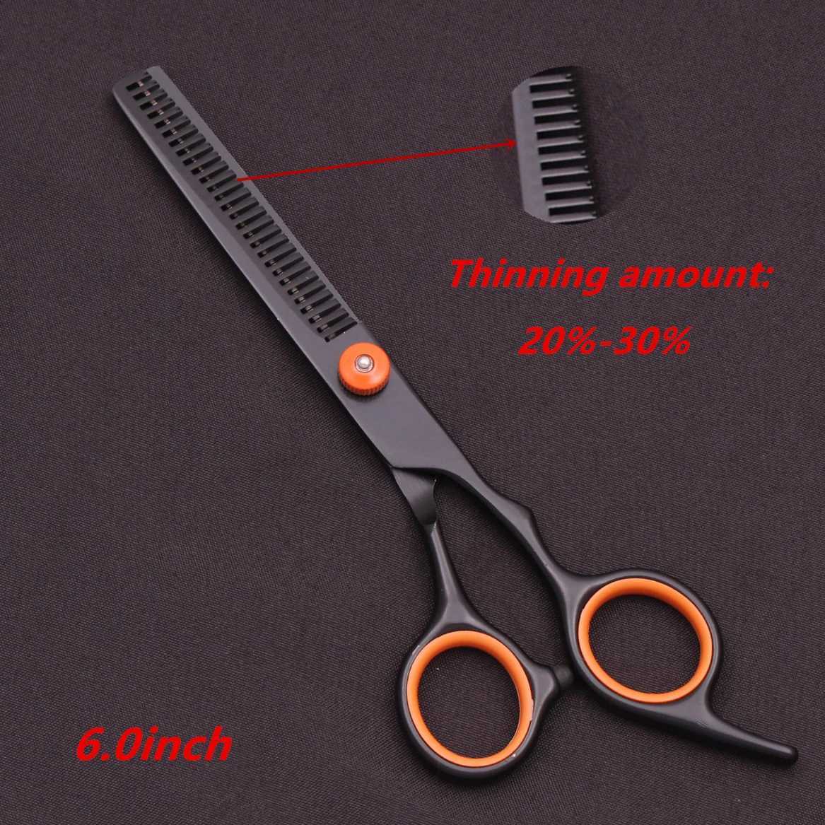 6.0-inch Stainless Steel Scissor Hair Clipper Thin Hair Comb Shaver Set Salon Barber and Home Delivery C1001 W241211