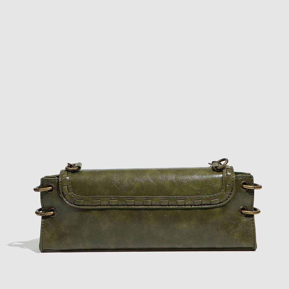Fashionable bag Shoulder Belt Bag Waist purse Bags trendy buckle antique copper gold crossbody bags single shoulder hand-held bag
