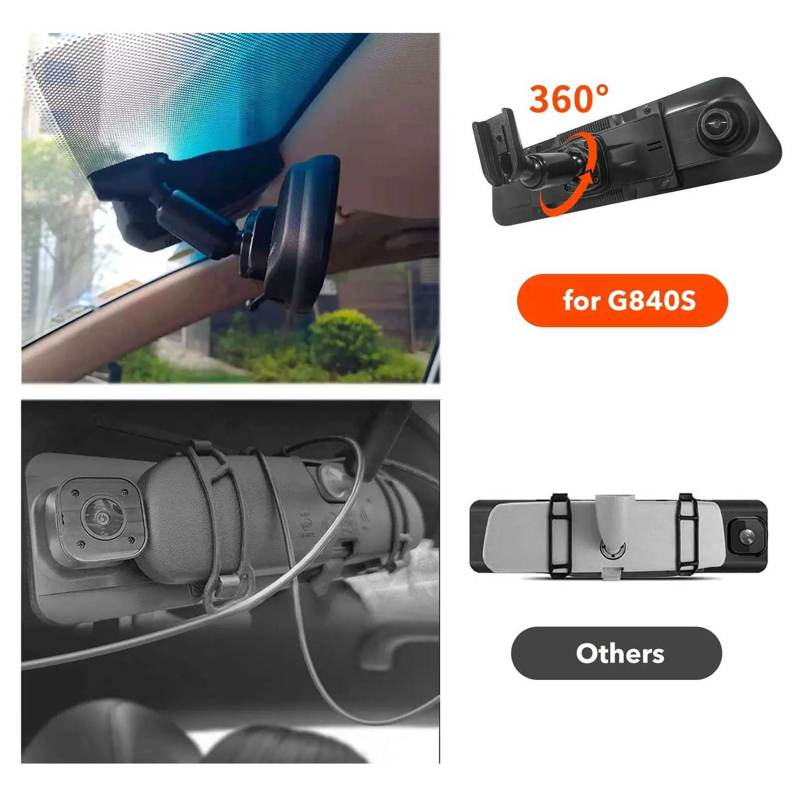 Car DVRs WOLFBOX OEM Bracket for Mirror Dash Cam 12 Inch Mirror Dash Cam Mount Bracket Arm for Car DVR Instead of Strap H250206
