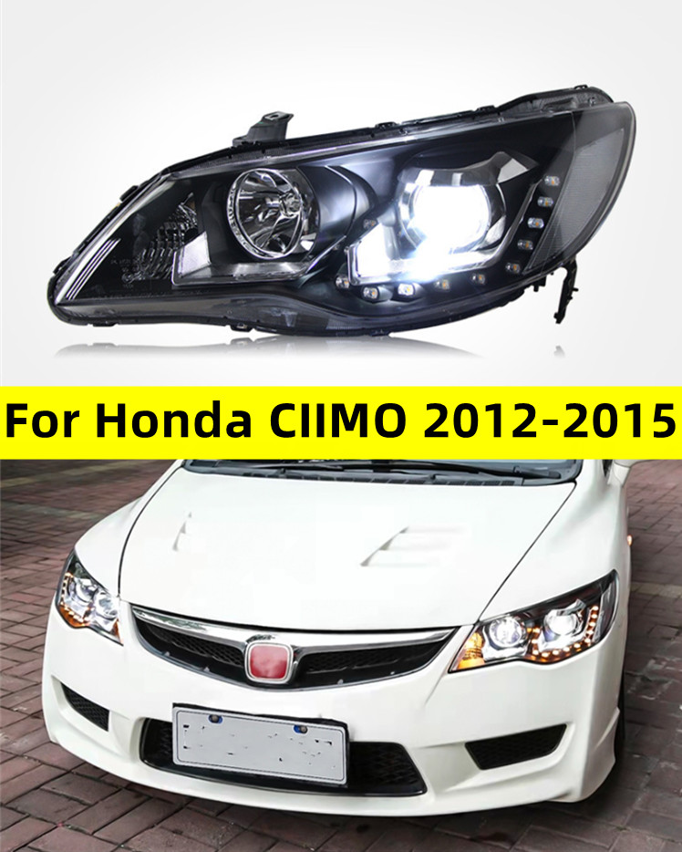 Cars for Honda CIIMO 20 12-20 15 Japanese Civic FD2 Modified LED Daytime Running Light Turn Signal Xenon Headlights