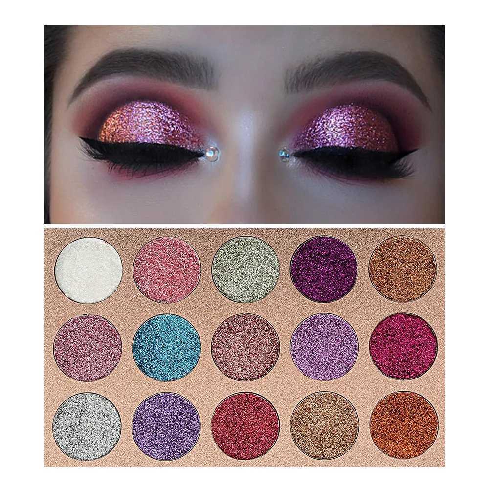 Beauty Glazed 15 Colors Eyeshadow Palette Sparkling Glitter PaletteW241212