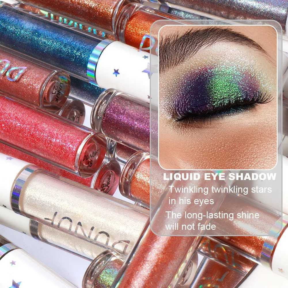 Metal liquid eye shadow stick Brown green black high gloss shiny eye shadow waterproof stage makeup paintW241212