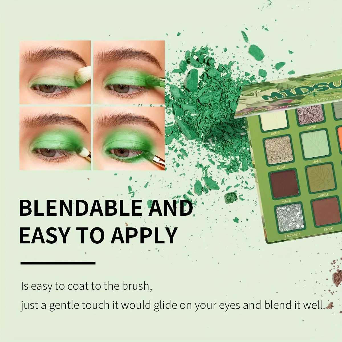 USHAS Eyeshadow Multi Color Makeup Matte Exquisite Multi purpose Non Flyable Powder Not Easy to Peel Makeup CosmeticsW241212