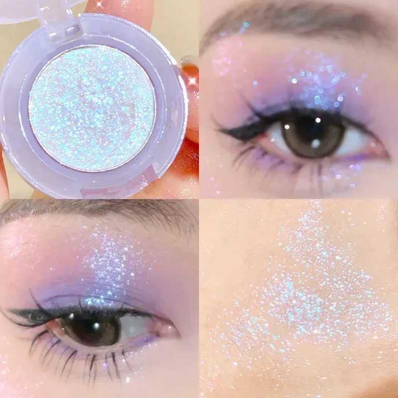 Monochrome shiny eye shadow less Highlight powder makeup diamond eye shadow palette bright shiny eye shadow cosmeticsW241212